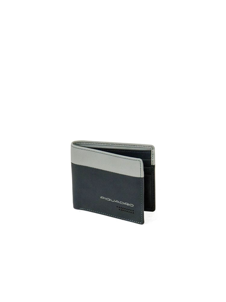 Piquadro Urban Wallet — Gray Leather