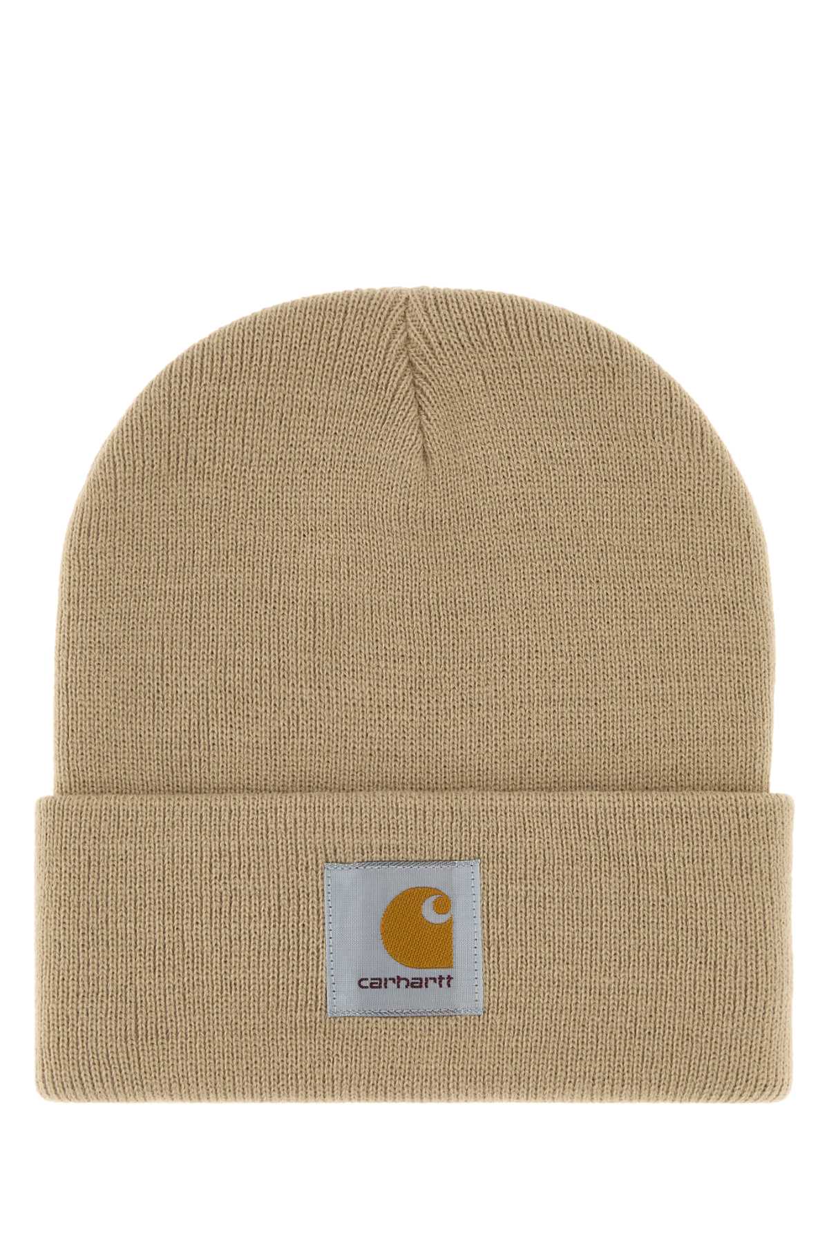 Carhartt Wip Shortwatch Beanie — Beige Exterior: Acrylic Beanies