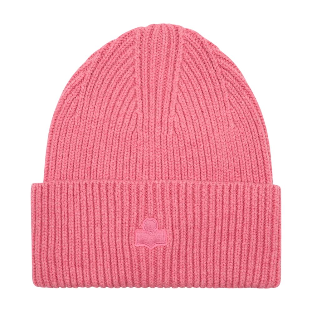 Isabel Marant Be037mfb-D1d02a-40bg Beanie — Pink Cotton Beanies