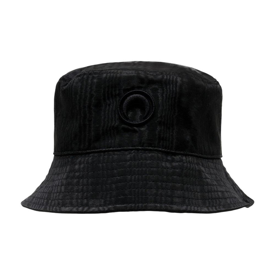 Marine Serre Uhg030acwov0030-Bk92 Moon Moire Bucket Hat — Black Synthetic