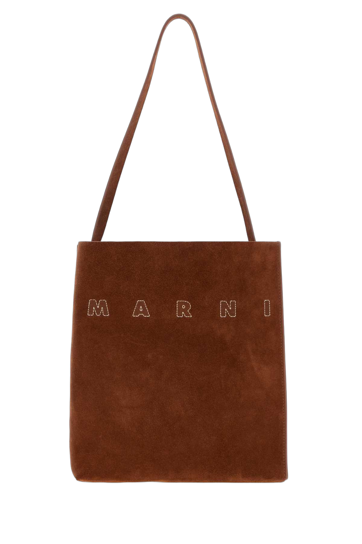 Marni Hobo Shoulder Bag — Brown Exterior: Bovine Leather