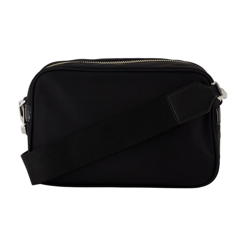 Tory Burch Structured Nylon Shoulder Bag — Black Synthetic