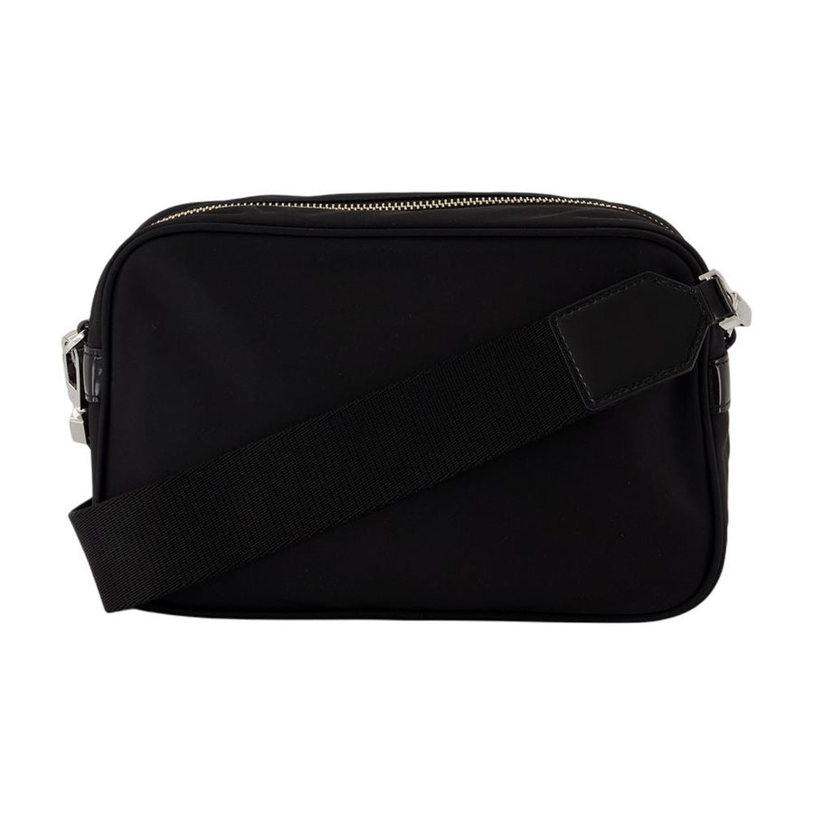 Tory Burch Structured Nylon Shoulder Bag — Black Synthetic