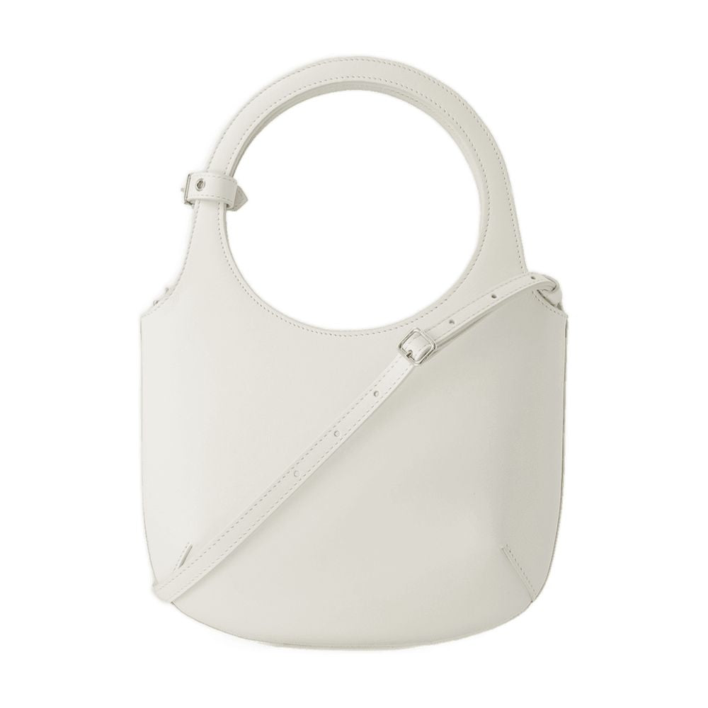 Courrèges Crossbody Bag — White Calfskin