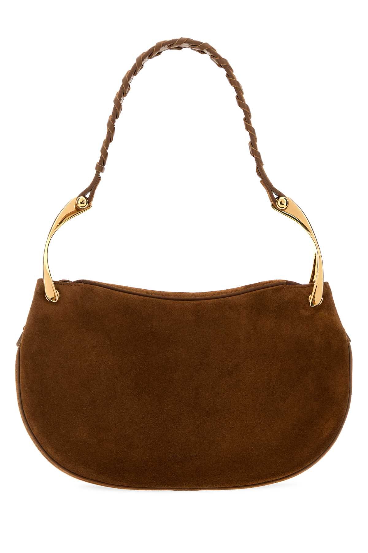 Alexander Mcqueen Wishbone Shoulder Bag — Brown