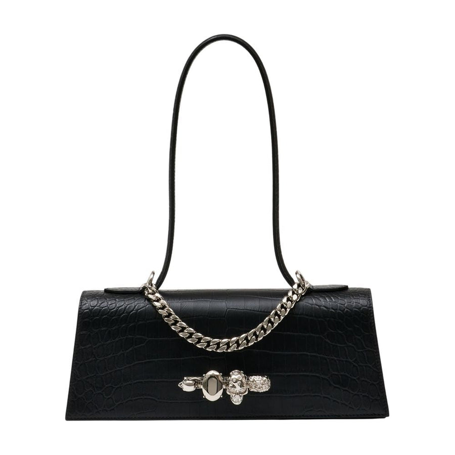 Alexander Mcqueen Shoulder Bag — Black Calfskin