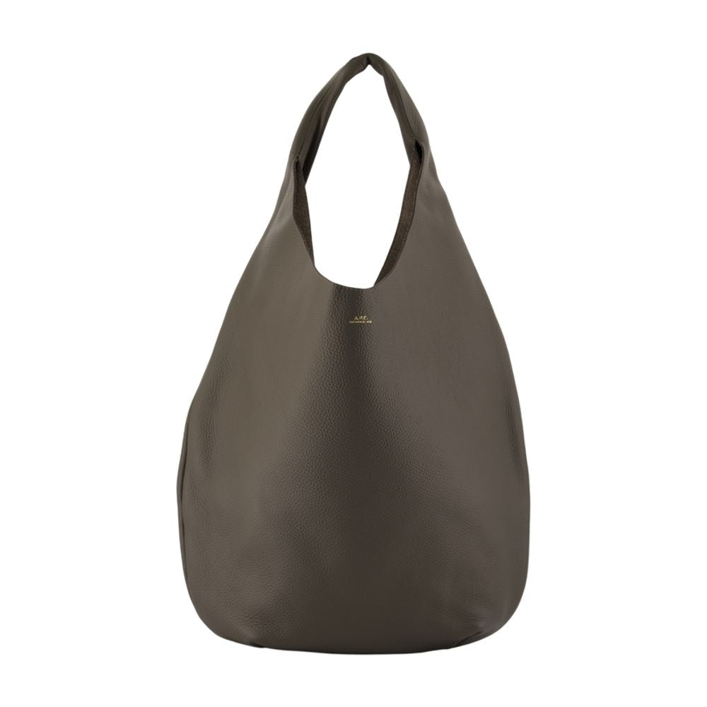 A.p.c. Le Neige Shoulder Bag — Khaki Cowhide