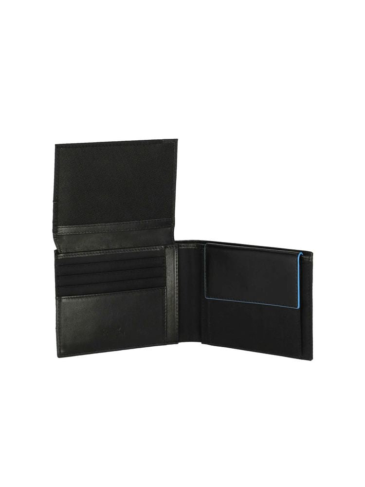 Piquadro Ryan Wallet — Black Recycled Nylon