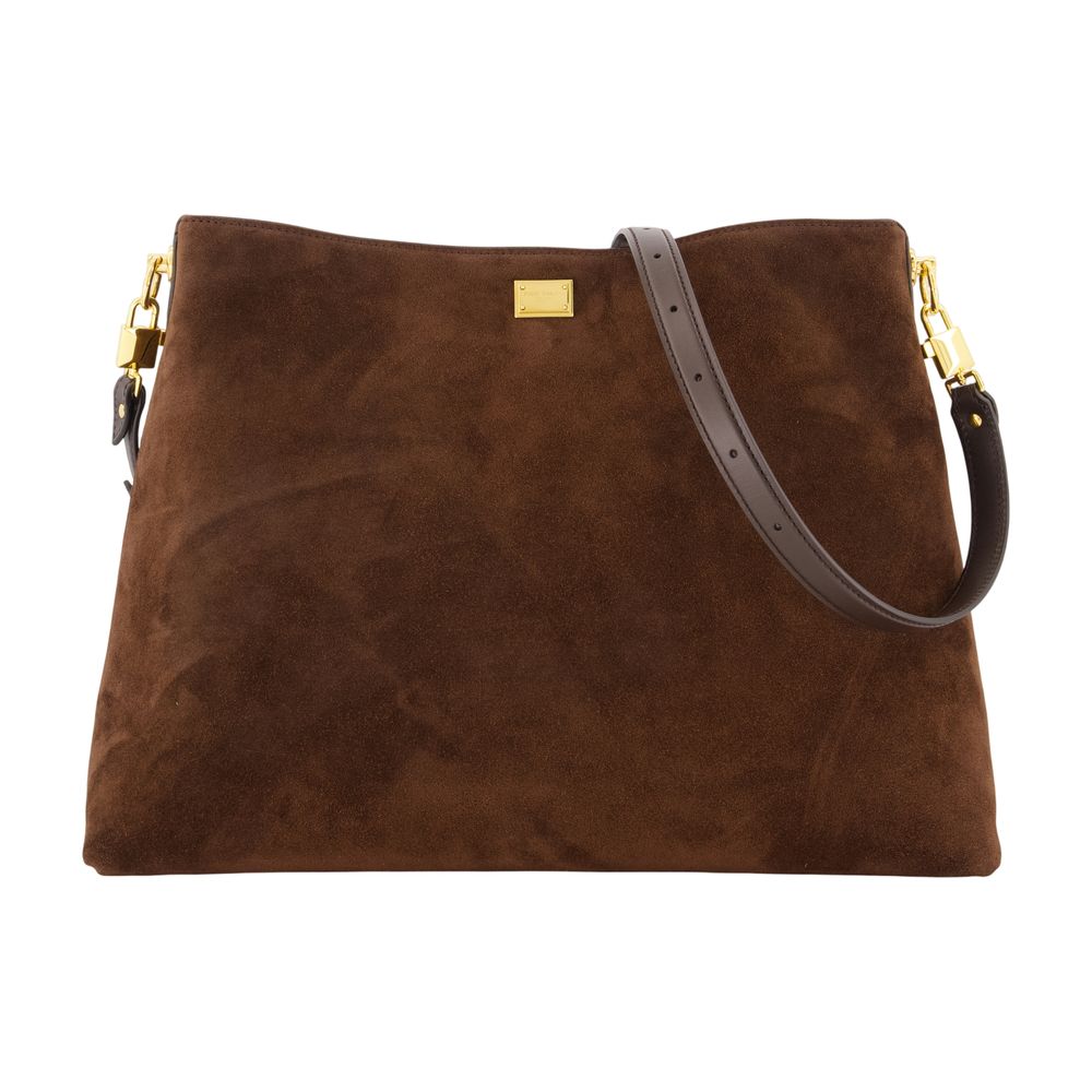 Dolce&gabbana Shoulder Bag — Brown Calfskin