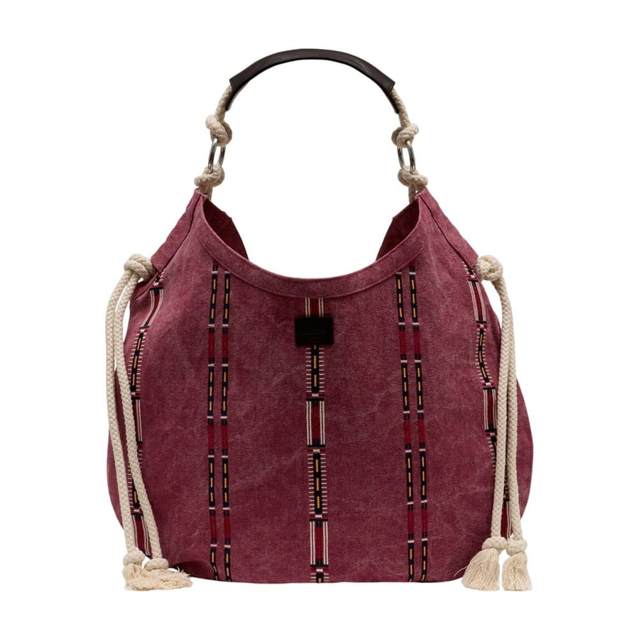 Isabel Marant Byron Shoulder Bag — Purple Cotton