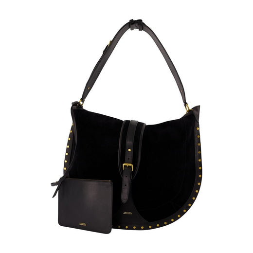 Isabel Marant Studded Calfskin Hobo Bag — Black