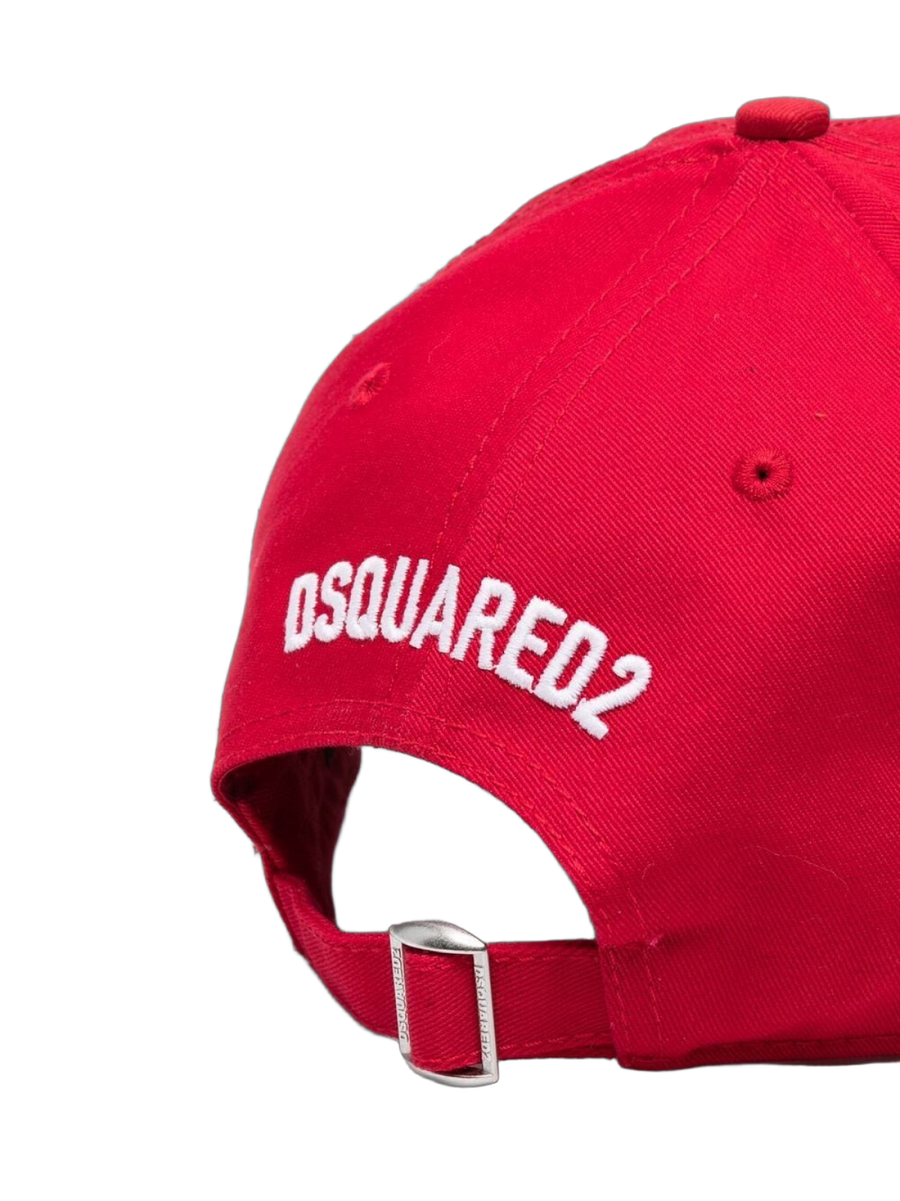 Dsquared2 Bcm051005c00001m818 Baseball Cap — Red Cotton Caps