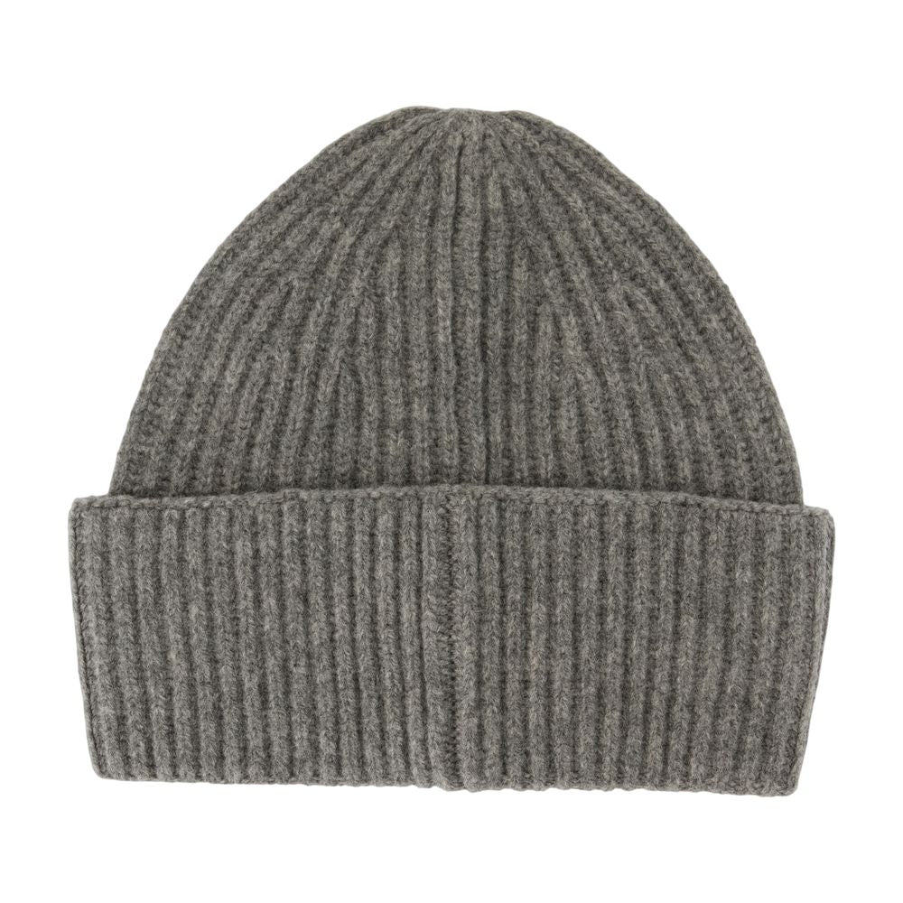 Samsøe F24300118-Clr000659 Ribbed Wool Beanie — Gray Beanies