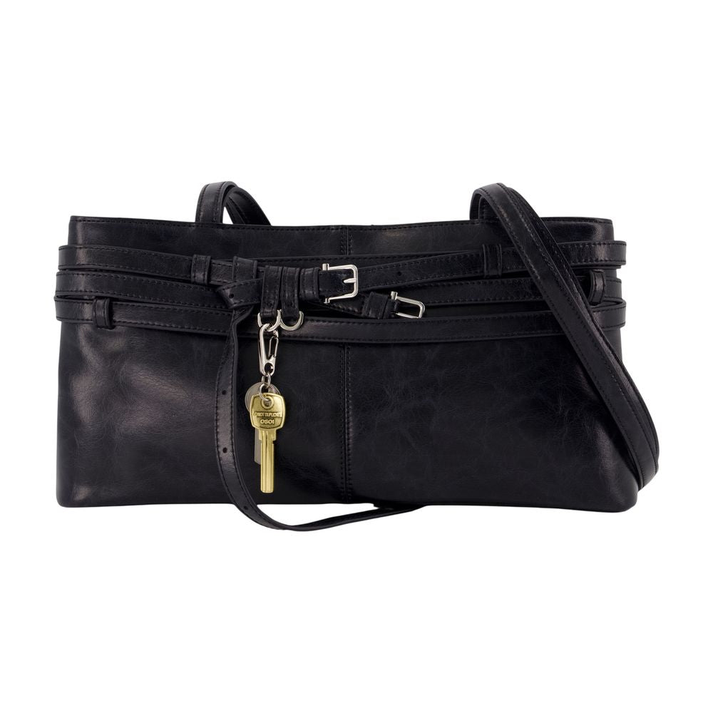 Osoi Brocle Shoulder Bag — Black Cowhide