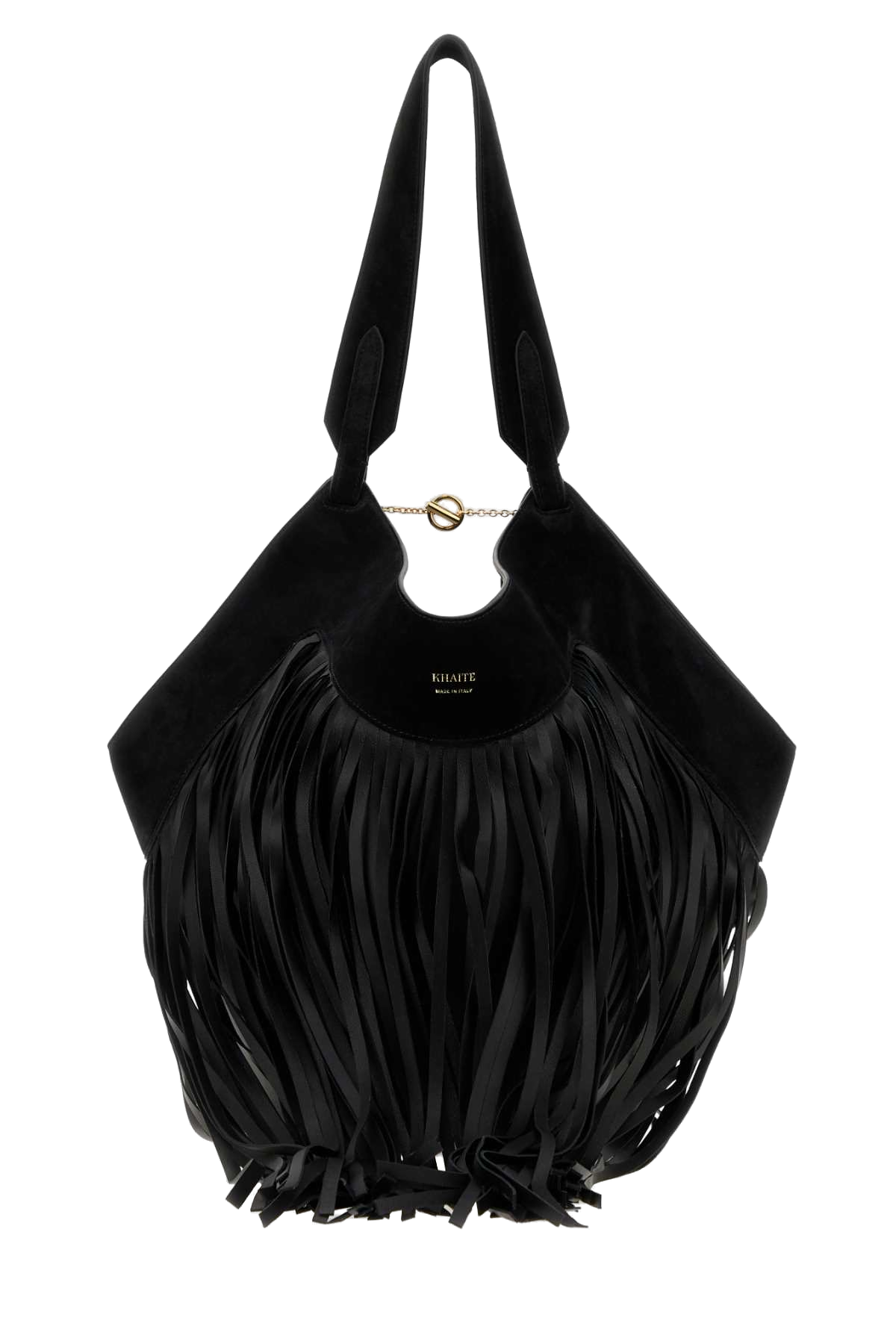 Khaite Fringe Shoulder Bag — Black