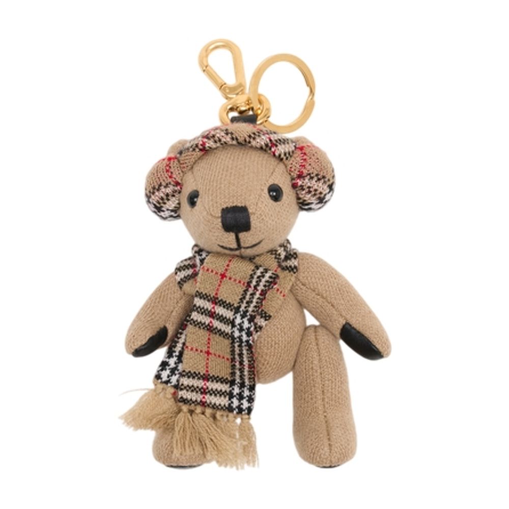 Burberry Wool Teddy Bear Charm — Beige Headbands