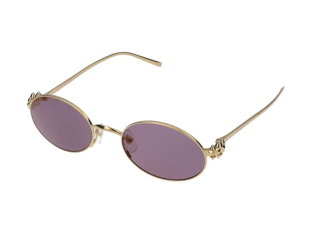 Cartier Ct0644s Oval Metal Sunglasses — Gold