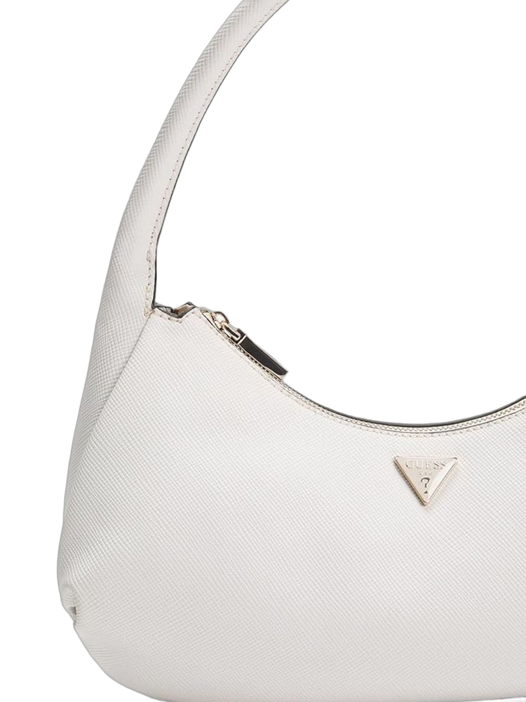 Guess Polyurethane Hobo Bag — White