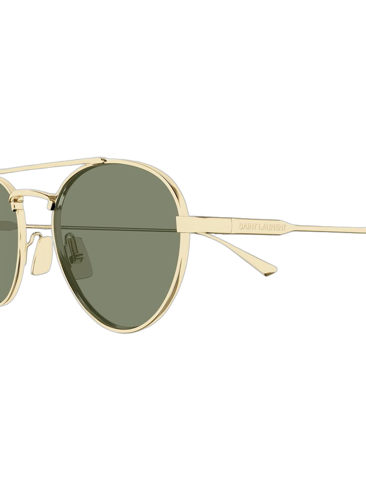 Saint Laurent Sl Sunglasses — Gold Metal