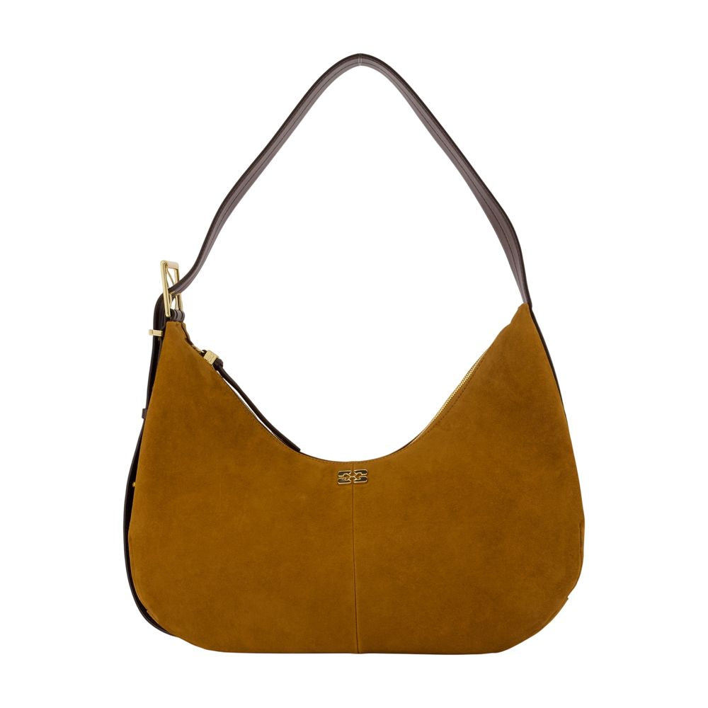 Ganni Shoulder Bag — Brown Synthetic