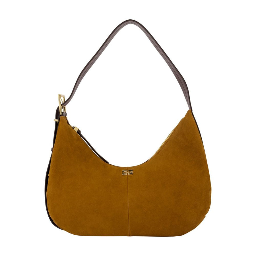 Ganni Shoulder Bag — Brown Synthetic