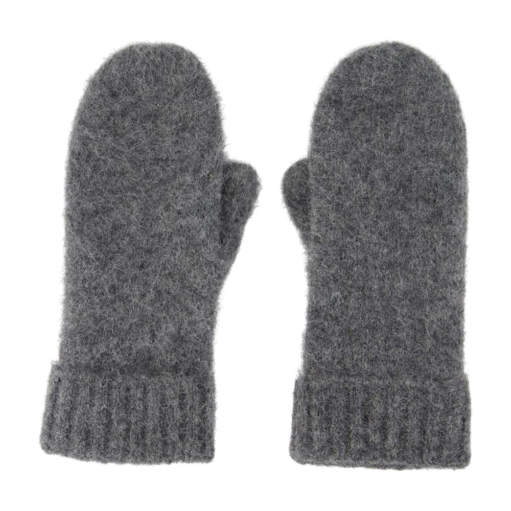 Samsøe Wool Mittens — Gray Glove