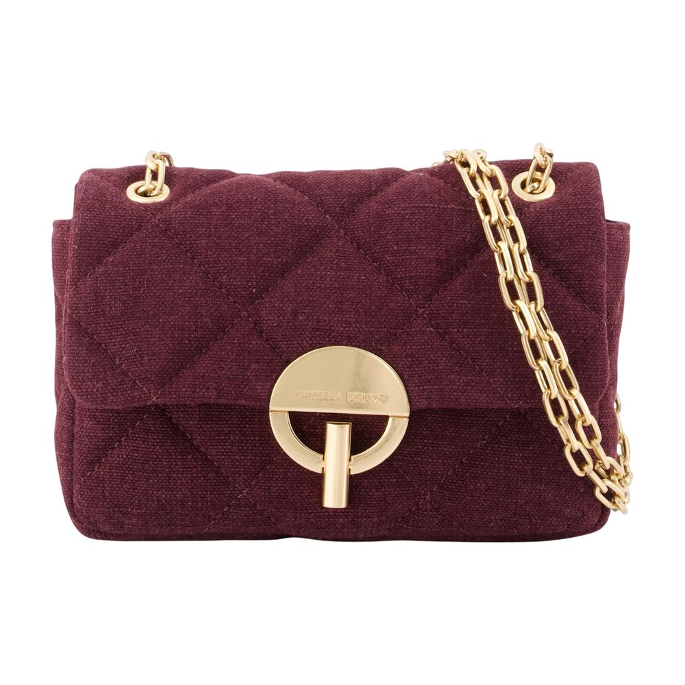 Vanessa Bruno Crossbody Bag — Burgundy Linen