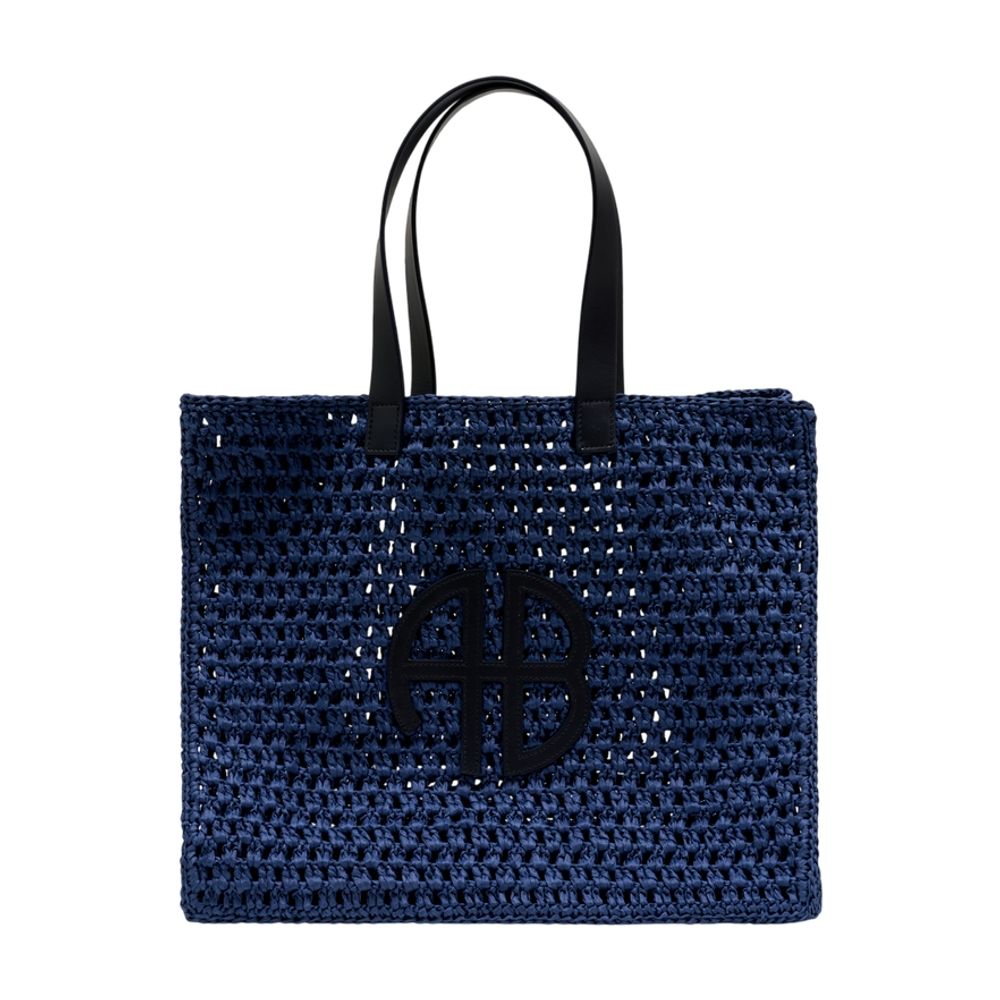 Anine Bing Rio Tote Bag — Blue Synthetic