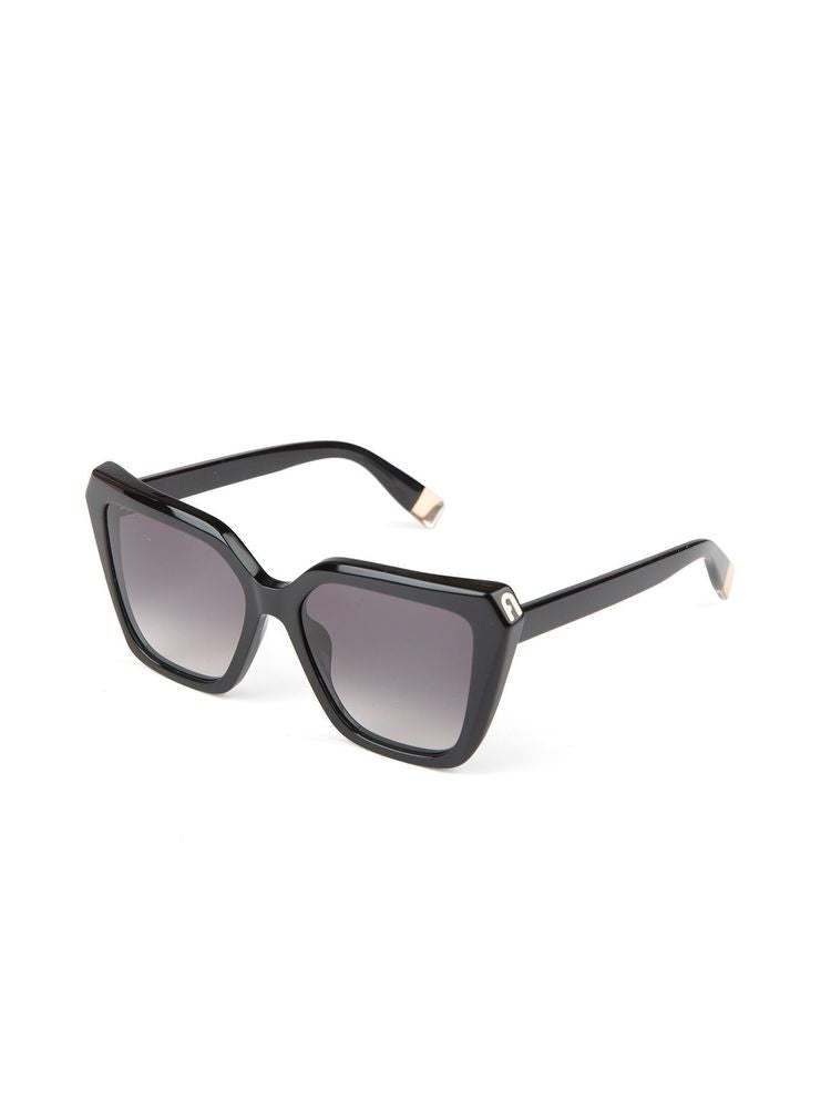 Furla Sfu978 Acetate Square-Frame Sunglasses — Black