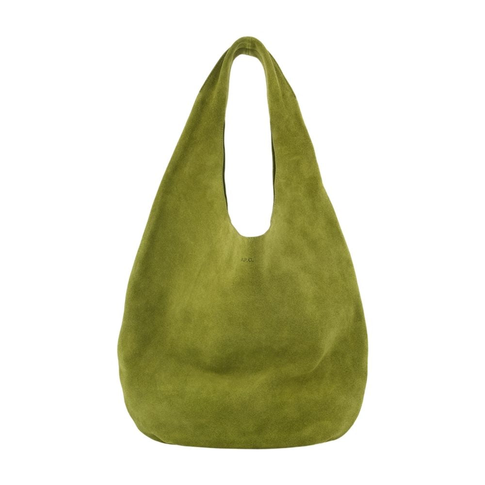 A.p.c. Le Neige Shoulder Bag — Green Cowhide