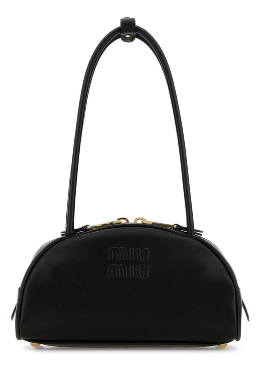 Miu Miu Beau Shoulder Bag — Black Vitello