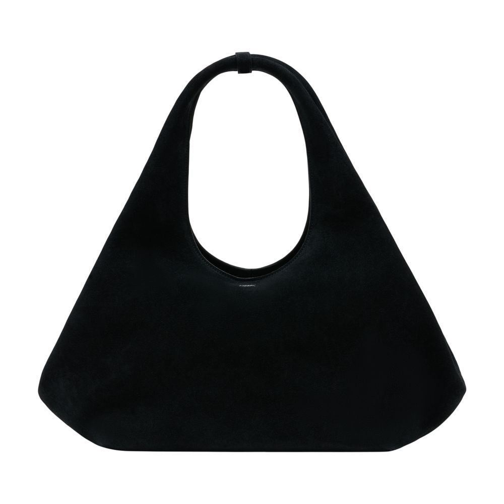 Coperni Folded Shoulder Bag — Black Calfskin