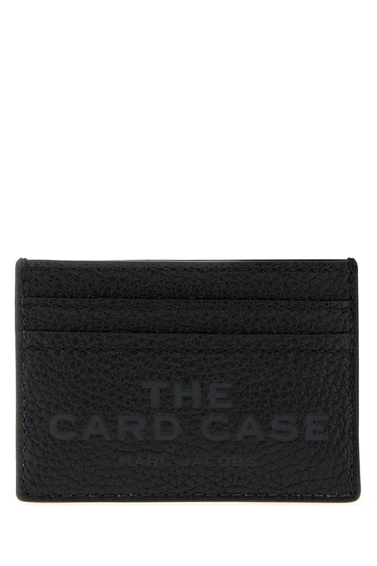 Marc Jacobs Card Case — Black Cow Leather Wallet