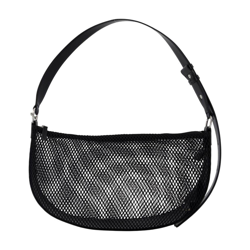 Samsøe Mesh Nylon Shoulder Bag — Black