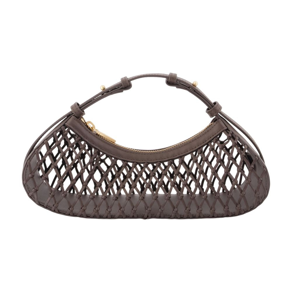 Cult Gaia Shala Shoulder Bag — Gray Cowhide