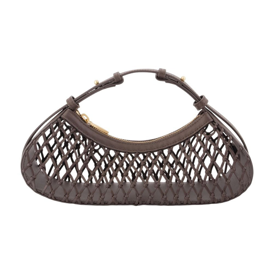 Cult Gaia Shala Shoulder Bag — Gray Cowhide