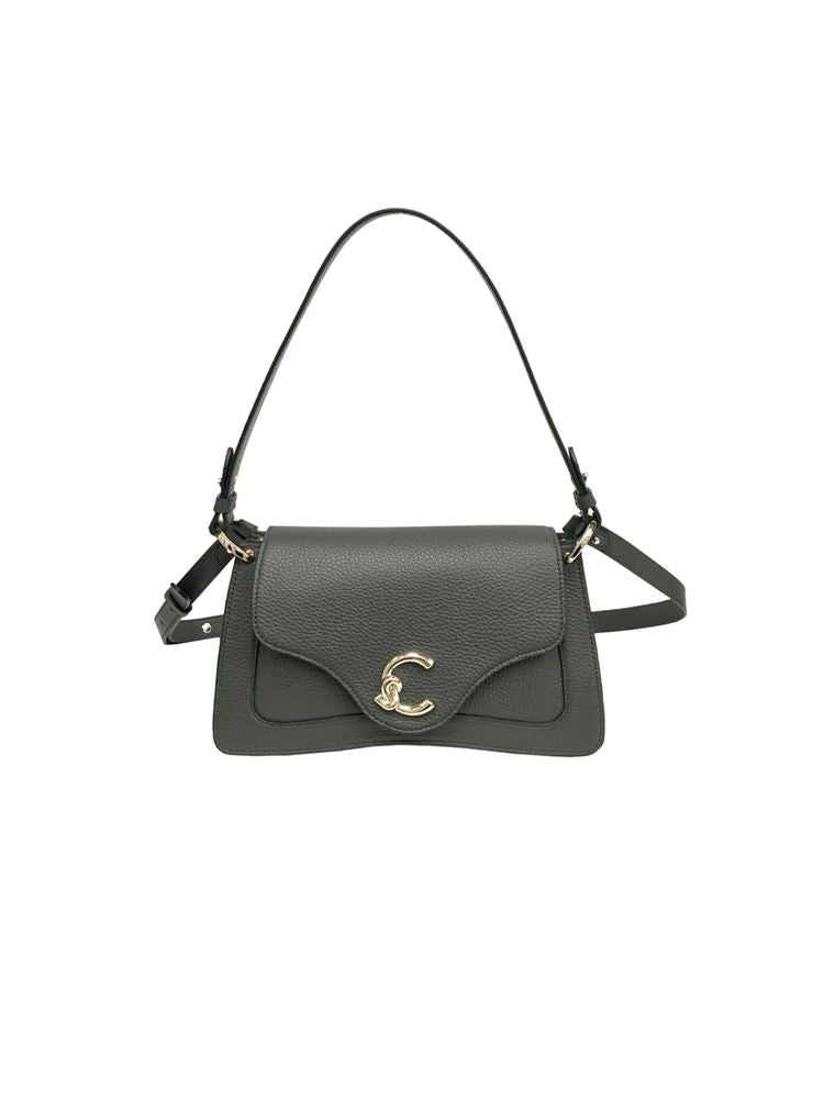 Coccinelle Shoulder Bag — Green Cowhide