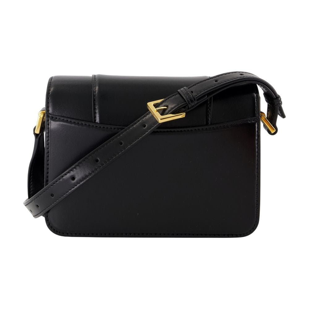 Balenciaga Hourglass Crossbody Bag — Black Calfskin