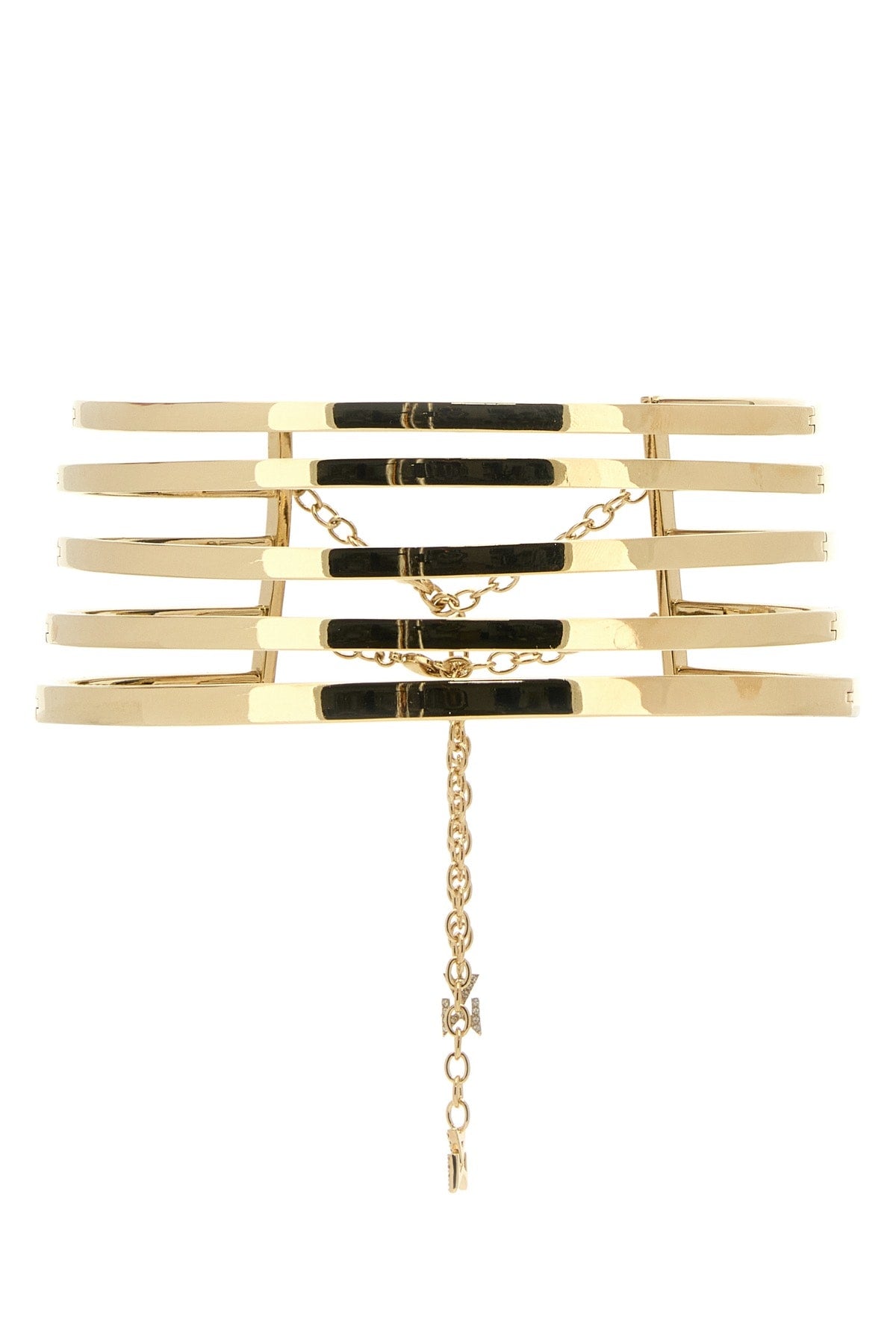 Amina Muaddi Goldbase Necklace — Gold Necklaces