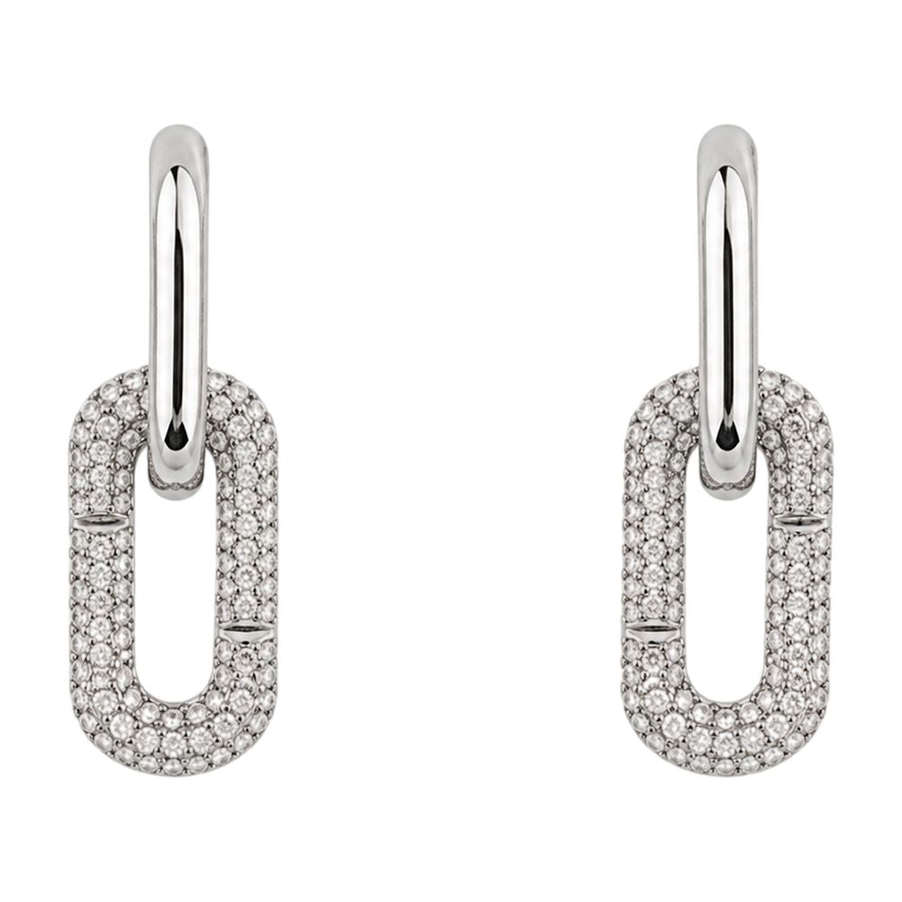 Marc Jacobs Pop J Drop Earrings — Silver Metal