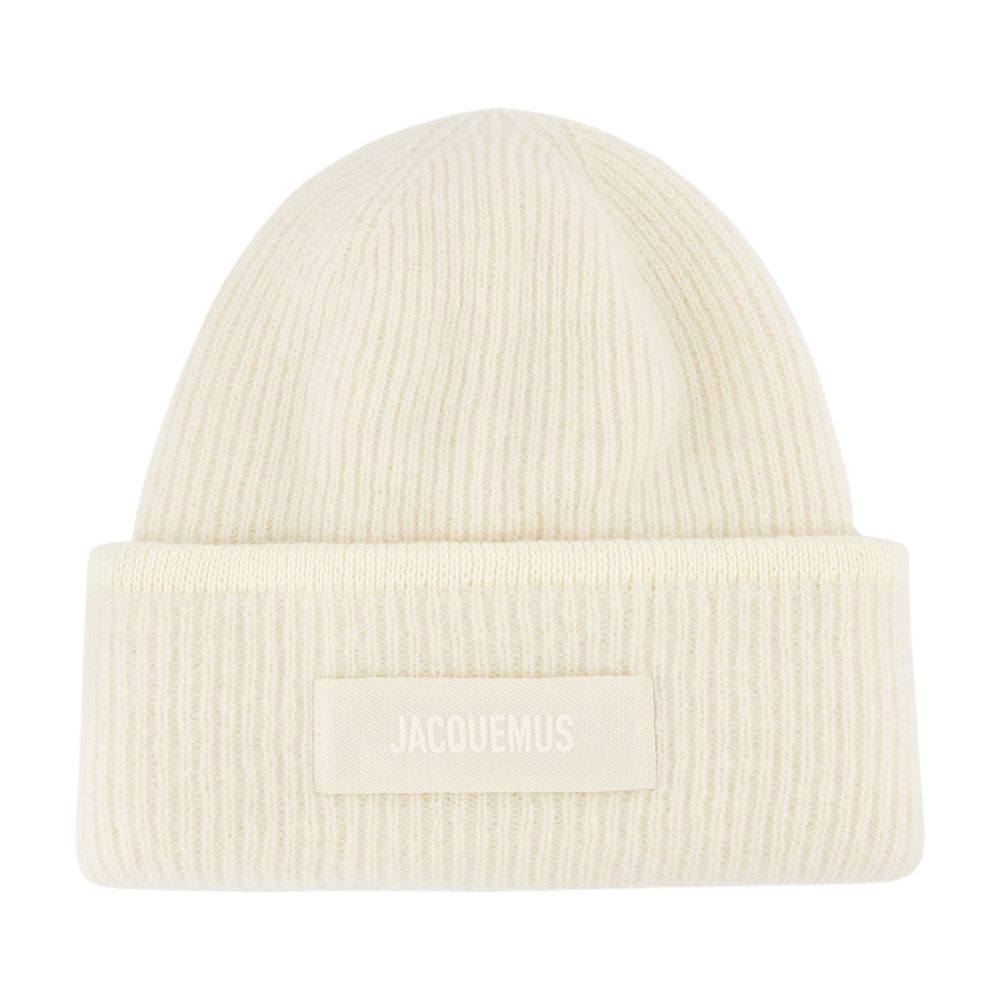 Jacquemus Acu00666ak00227-110 Beanie — White Wool Beanies