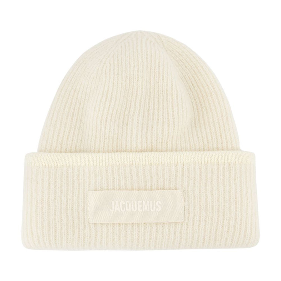 Jacquemus Acu00666ak00227-110 Beanie — White Wool Beanies