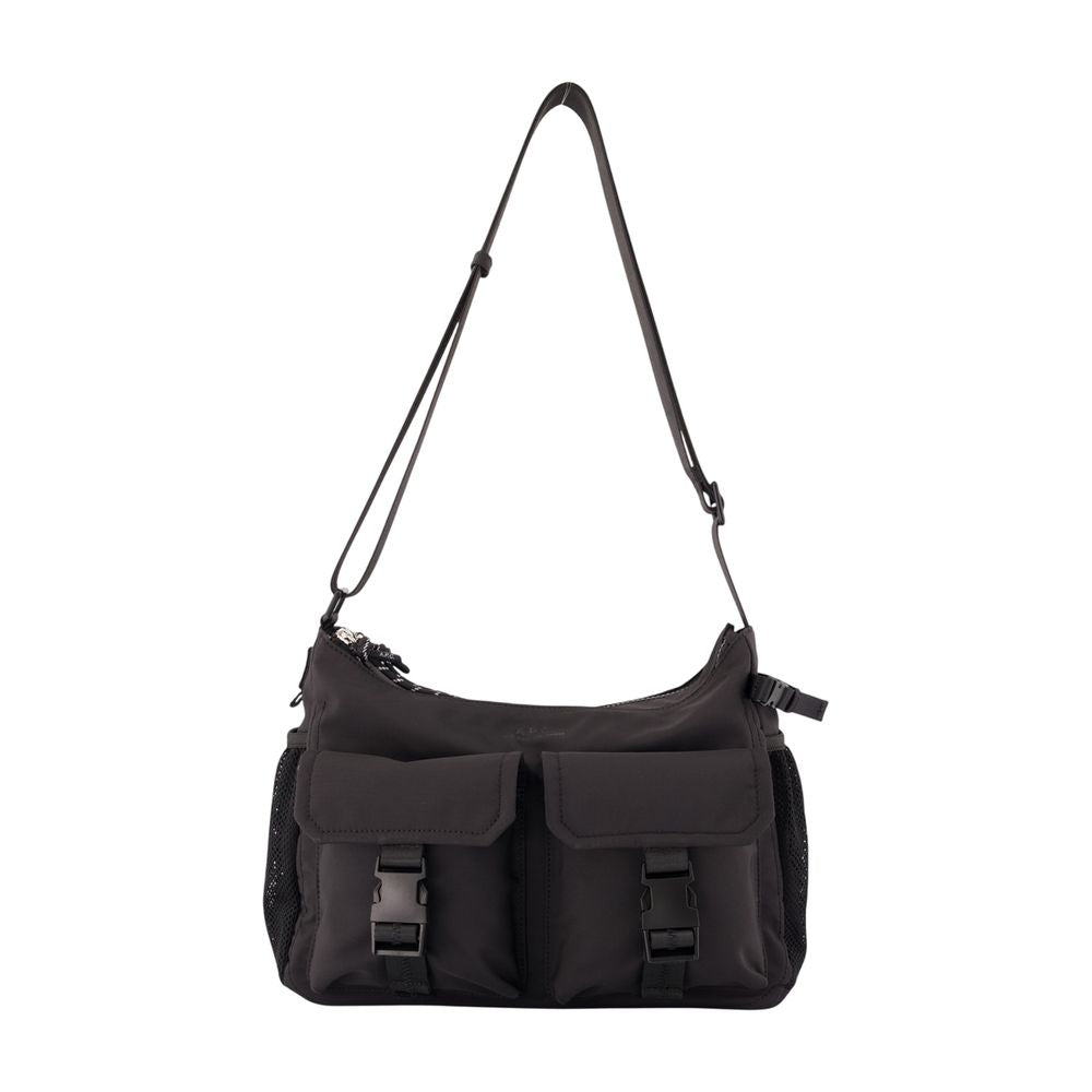 A.p.c. Crossbody Bag — Black Nylon