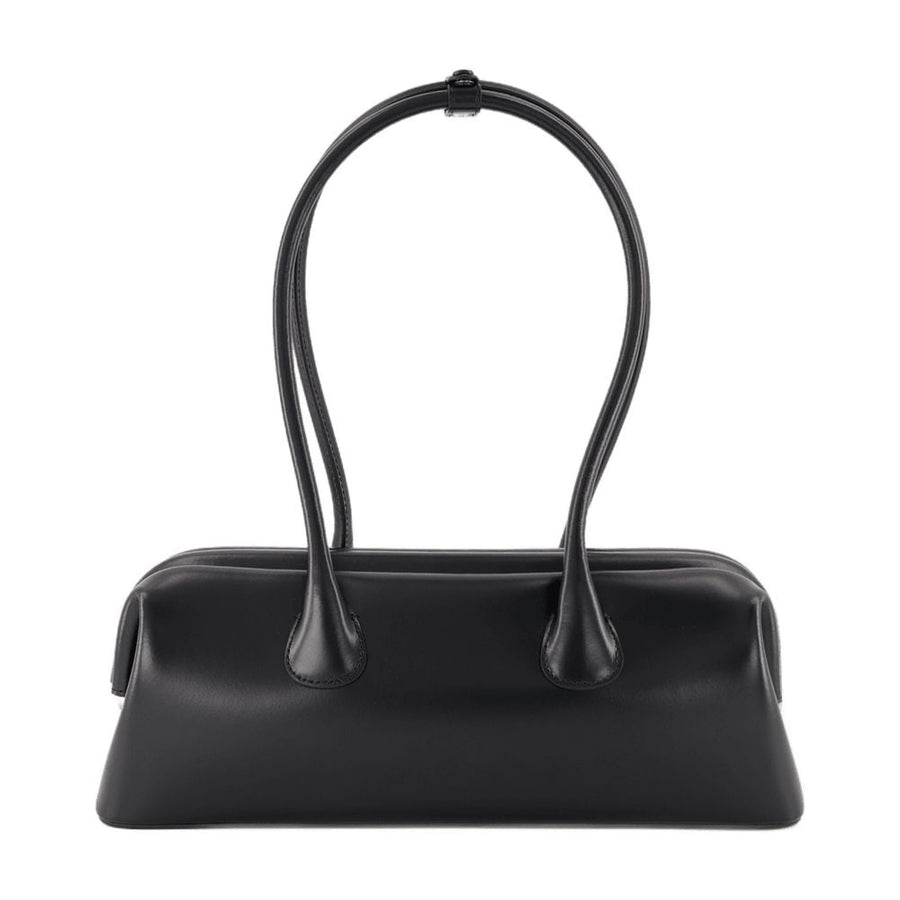 Osoi Shoulder Bag — Black Cowhide