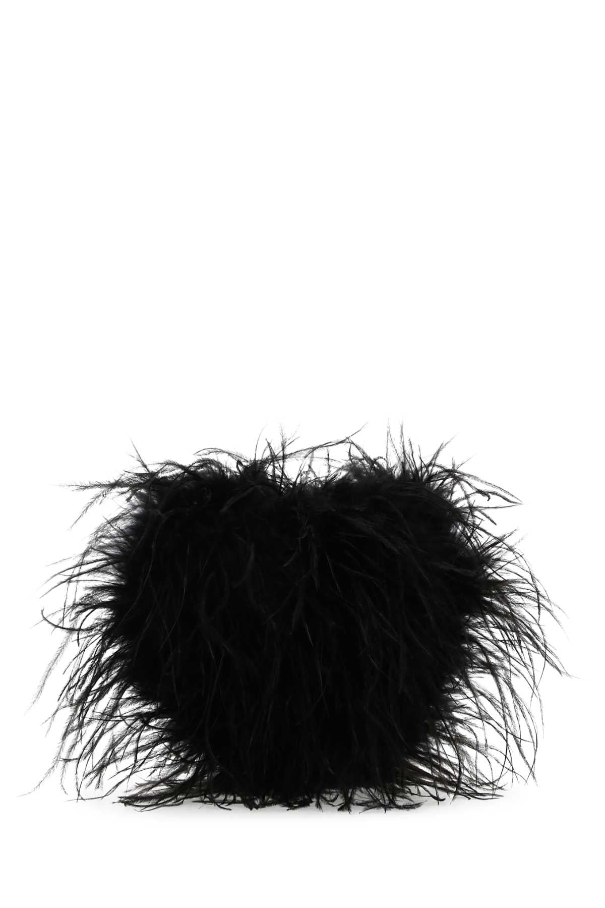 Alexander Wang Feather Clutch — Black