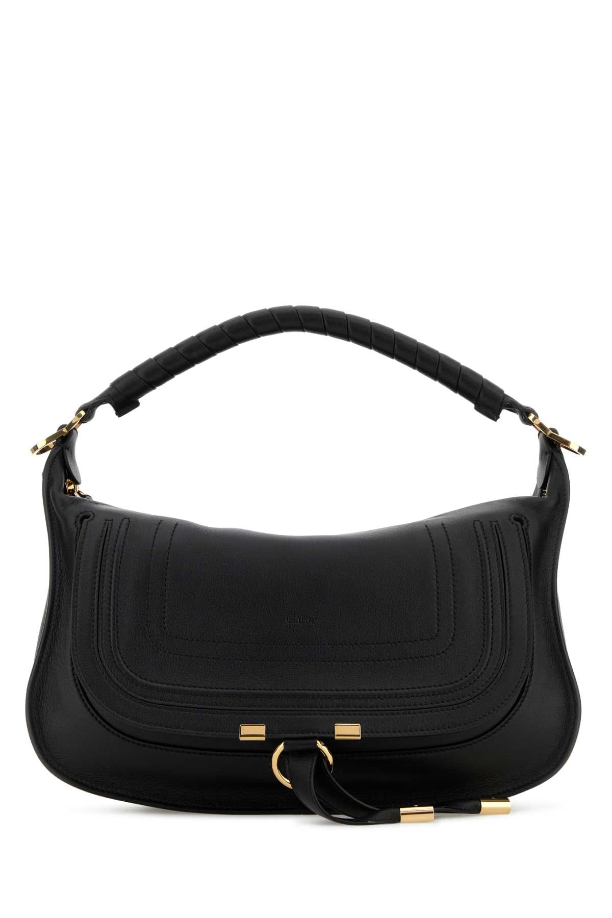 Chloé Marcie Shoulder Bag — Black