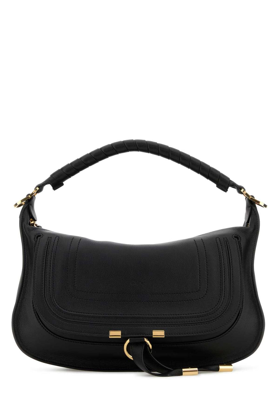 Chloé Marcie Shoulder Bag — Black
