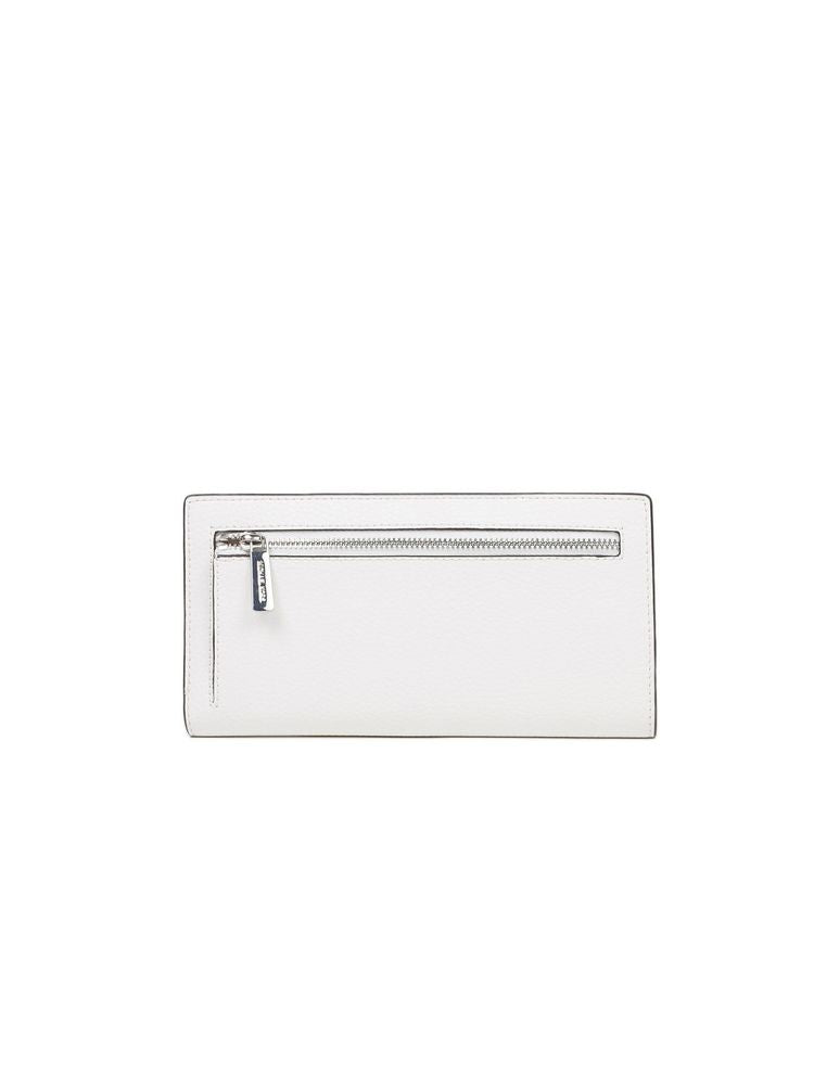 Michael Kors Carson Wallet — White Cowhide