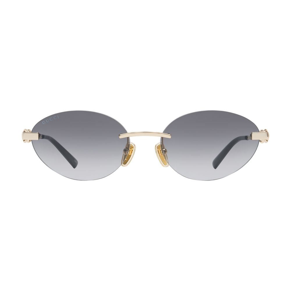 Gucci Gg2051s-001 Rimless Metal Sunglasses — Gold