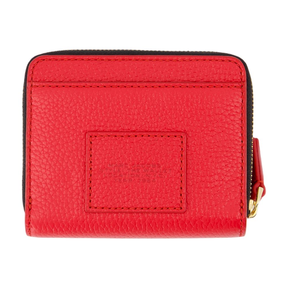 Marc Jacobs Compact Leather Wallet — Red Cowhide